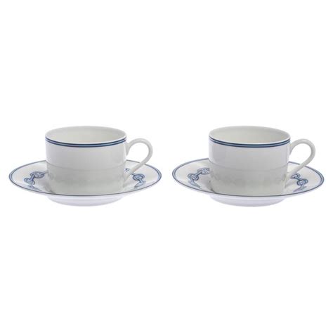 hermes blue tea set